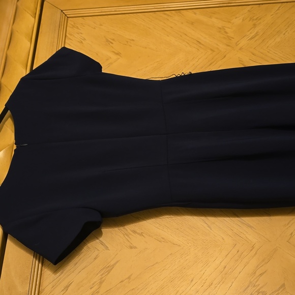 Club Monaco Size 2 Navy Blue Jumpsuit with Zippered Entry - Picture 5 of 12